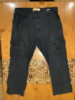 wrangler cargo pants straight fit 36x30 black